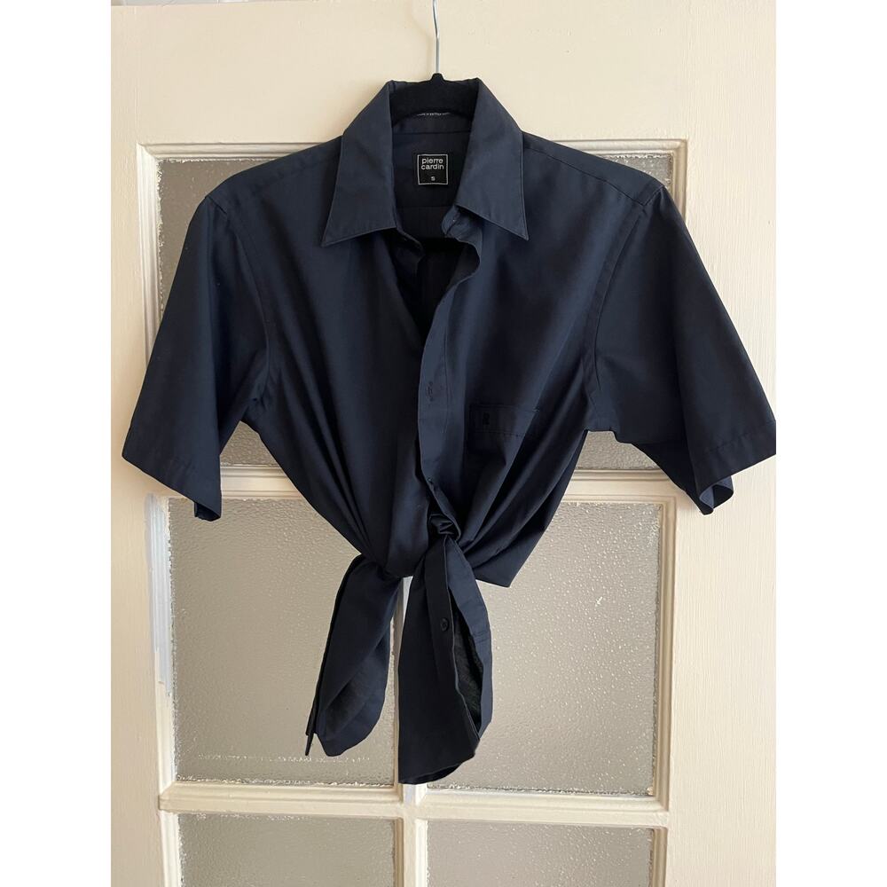 Vintage Pierre Cardin Cotton Poplin Short Sleeve Button Up